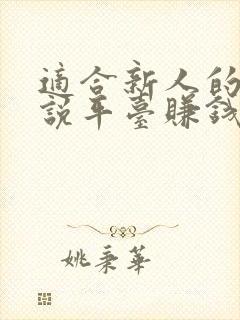 适合新人的写小说平台赚钱封面