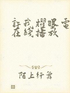 许我耀眼电视剧在线播放封面