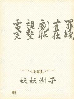 电视剧有罪之身完整版在线观看封面