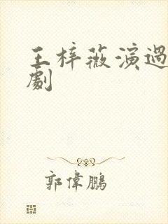 王梓薇演过哪些剧