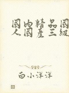 国内精品国产成人国产三级