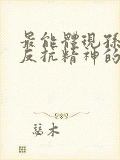 最能体现孙悟空反抗精神的情节是封面