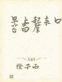 早上起来口苦舌苔白厚