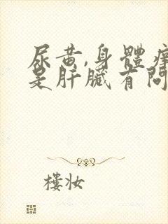 尿黄,身体痒,是肝脏有问题吗封面