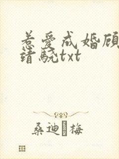 惹爱成婚顾惜陆靖骁txt