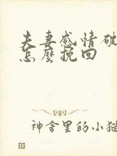 夫妻感情破裂,怎么挽回