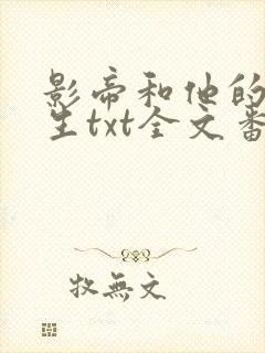 影帝和他的傅先生txt全文番外