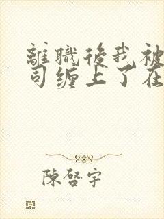 离职后我被前上司缠上了在线全文阅读