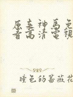 原来神马免费观看高清电视剧