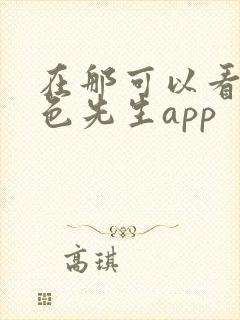 在那可以看黄好色先生app