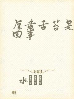 厚黄舌苔是怎么回事