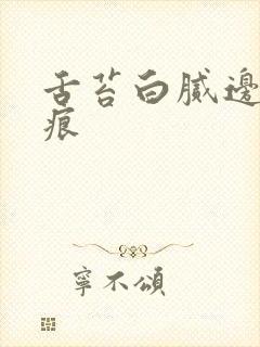 舌苔白腻边有齿痕