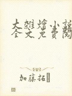 大杂烩小说在线全文免费阅读笔趣阁