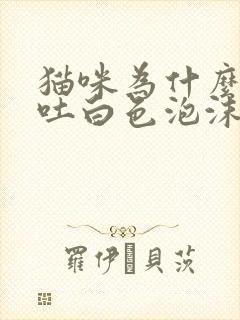 猫咪为什么会呕吐白色泡沫