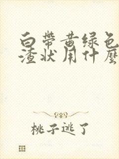 白带黄绿色豆腐渣状用什么药