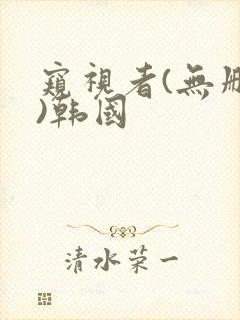 窥视者(无删减)韩国封面