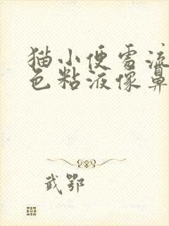 猫小便处流出黄色粘液像鼻涕