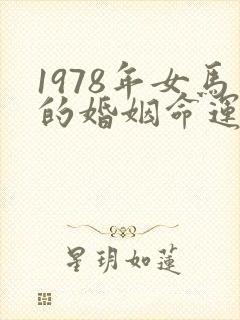 1978年女马的婚姻命运