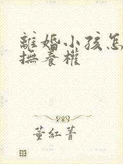 离婚小孩怎么判抚养权