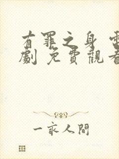 有罪之身 电视剧 免费观看