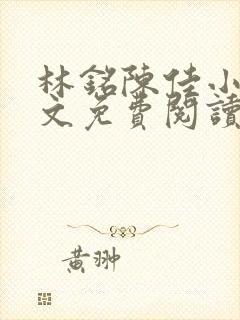 林铭陈佳小说全文免费阅读