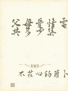 父母爱情电视剧共多少集