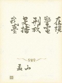 我是刑警在哪个台播放电视剧