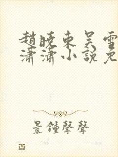 赵晓东吴雪晴王潇潇小说免费阅读封面