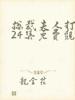 总裁夫人打工记24集免费观看