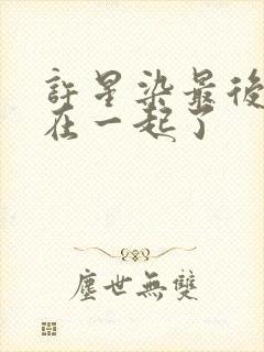 许星染最后跟谁在一起了