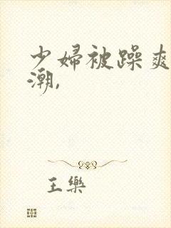 少妇被躁爽到高潮,