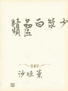 精品白浆少妇视频区