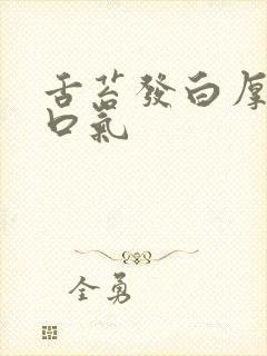 舌苔发白厚腻有口气