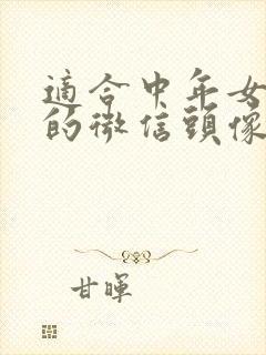 适合中年女人用的微信头像