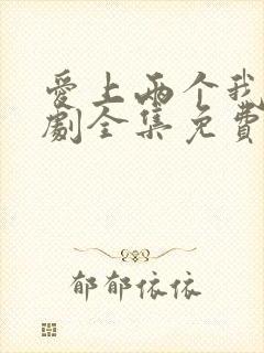 爱上两个我电视剧全集免费