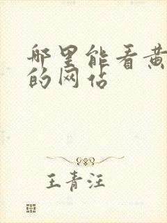 哪里能看黄色片的网站