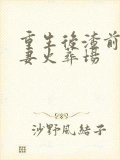 重生后渣前夫追妻火葬场