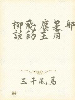 柳飞尘是哪部小说的主角