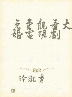 免费观看大男当婚电视剧