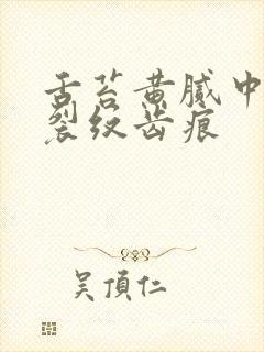 舌苔黄腻中间有裂纹齿痕封面