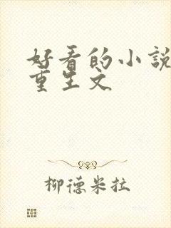 好看的小说推荐重生文封面