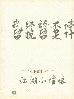 我终于不停的挽留挽留是什么歌