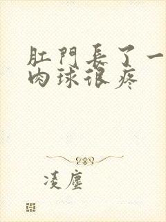 肛门长了一个小肉球很疼