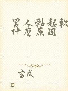 男人勃起软得快什么原因封面