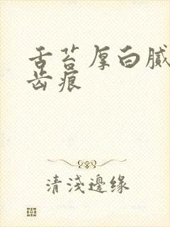 舌苔厚白腻 有齿痕封面