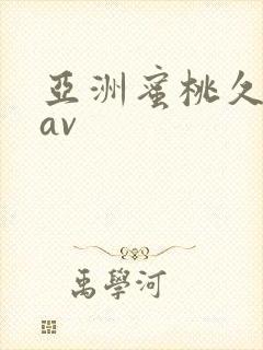 亚洲蜜桃久久久av