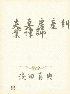 夫妻房产纠纷专业律师