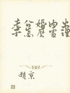 老公婚内出轨生子怎么处理封面