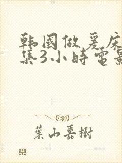 韩国做爰床戏合集3小时电影在线