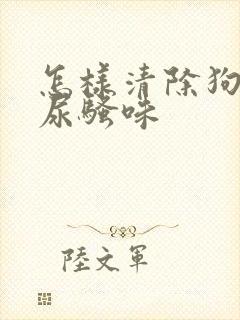 怎样清除狗狗的尿骚味